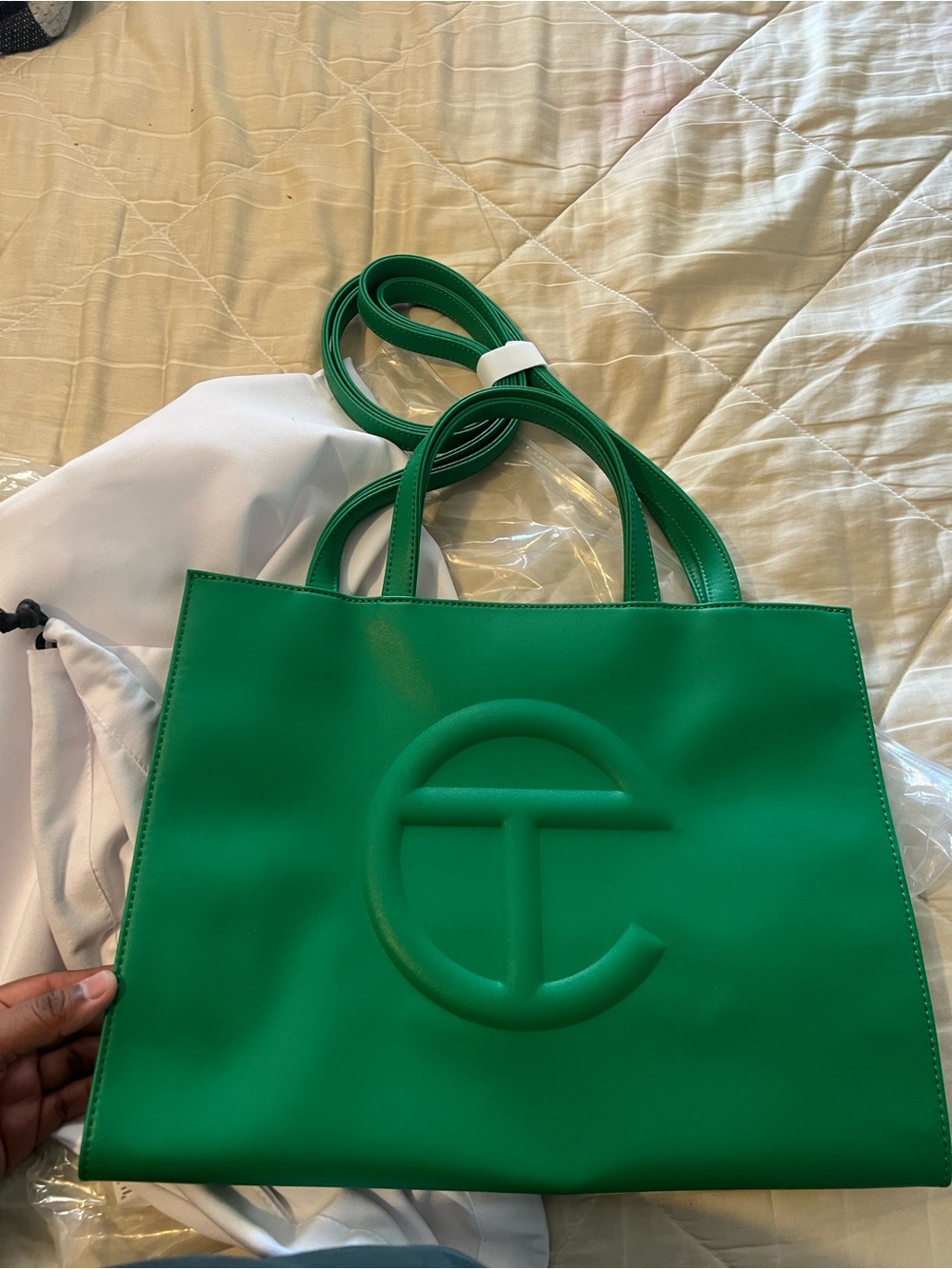 Telfar GreenScreen Medium Shopping Bag